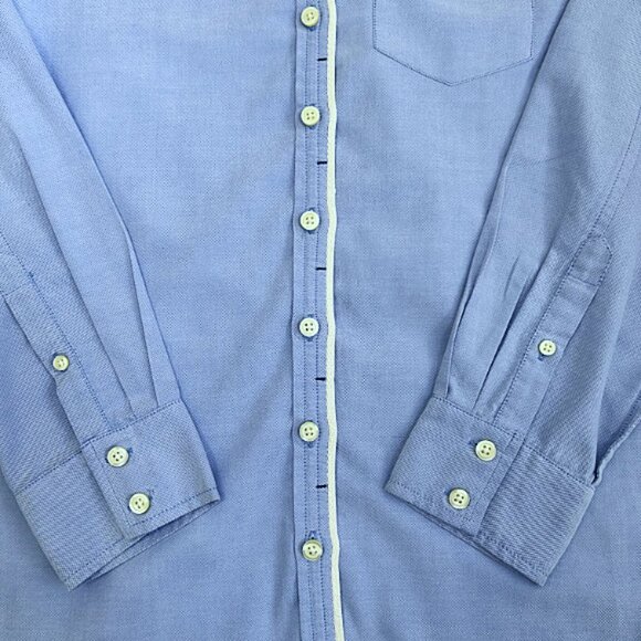 NWT Banana Republic Sky Blue Cotton Button-Up Long Sleeve Shirt S Classic Work - Picture 4 of 9